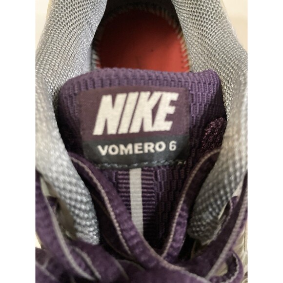 Nike  Zoom Vomero 6 Womens Running Shoe Size 8.5 Gray Purple Athletic Sneaker - Picture 10 of 11